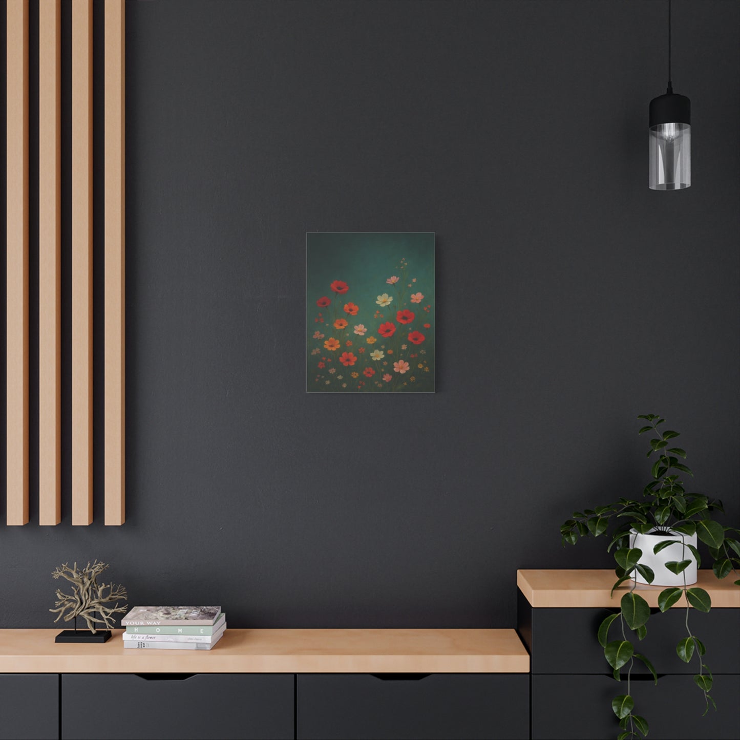 Whimsical Wildflower Garden – Botanical Canvas Wall Art