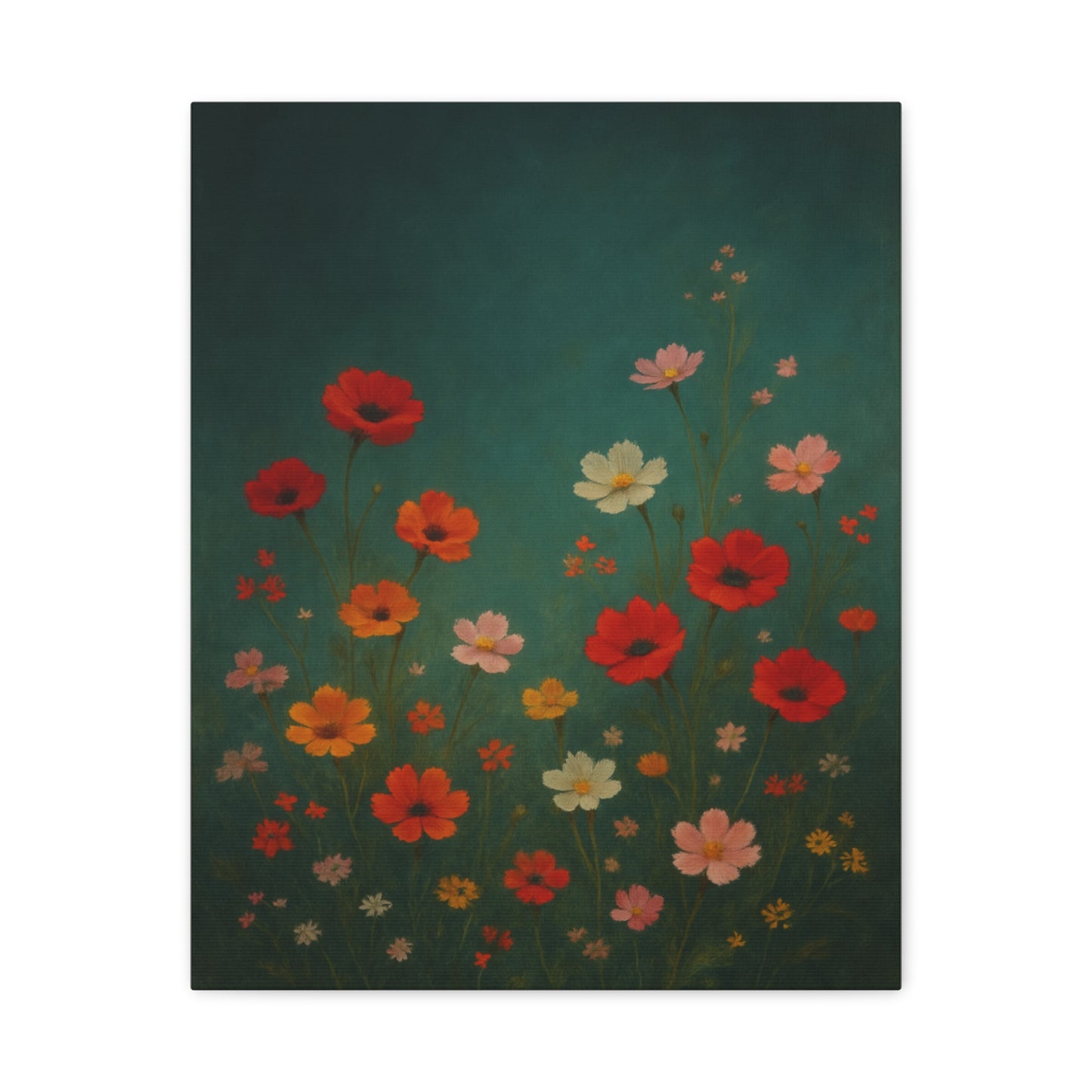 Whimsical Wildflower Garden – Botanical Canvas Wall Art