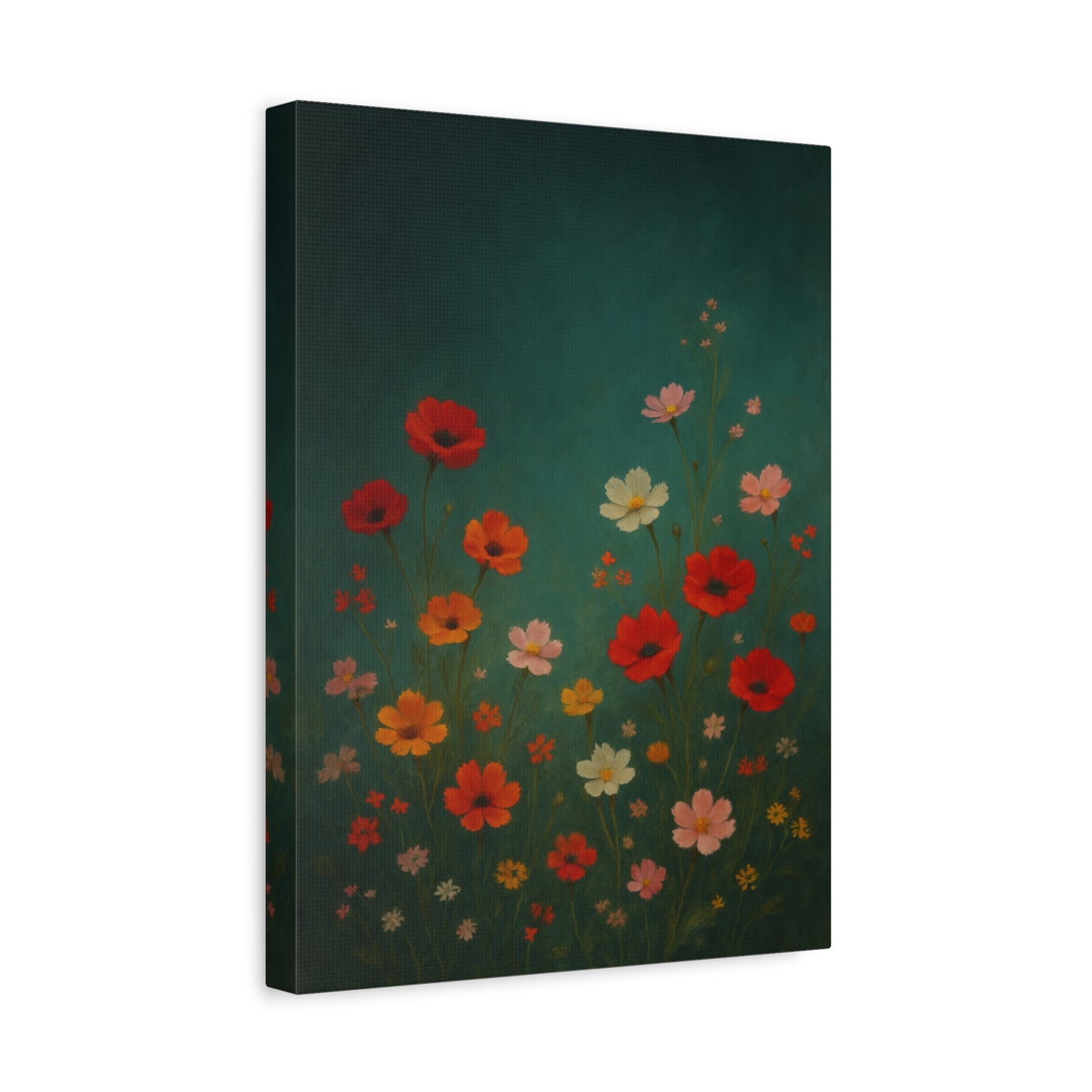 Whimsical Wildflower Garden – Botanical Canvas Wall Art