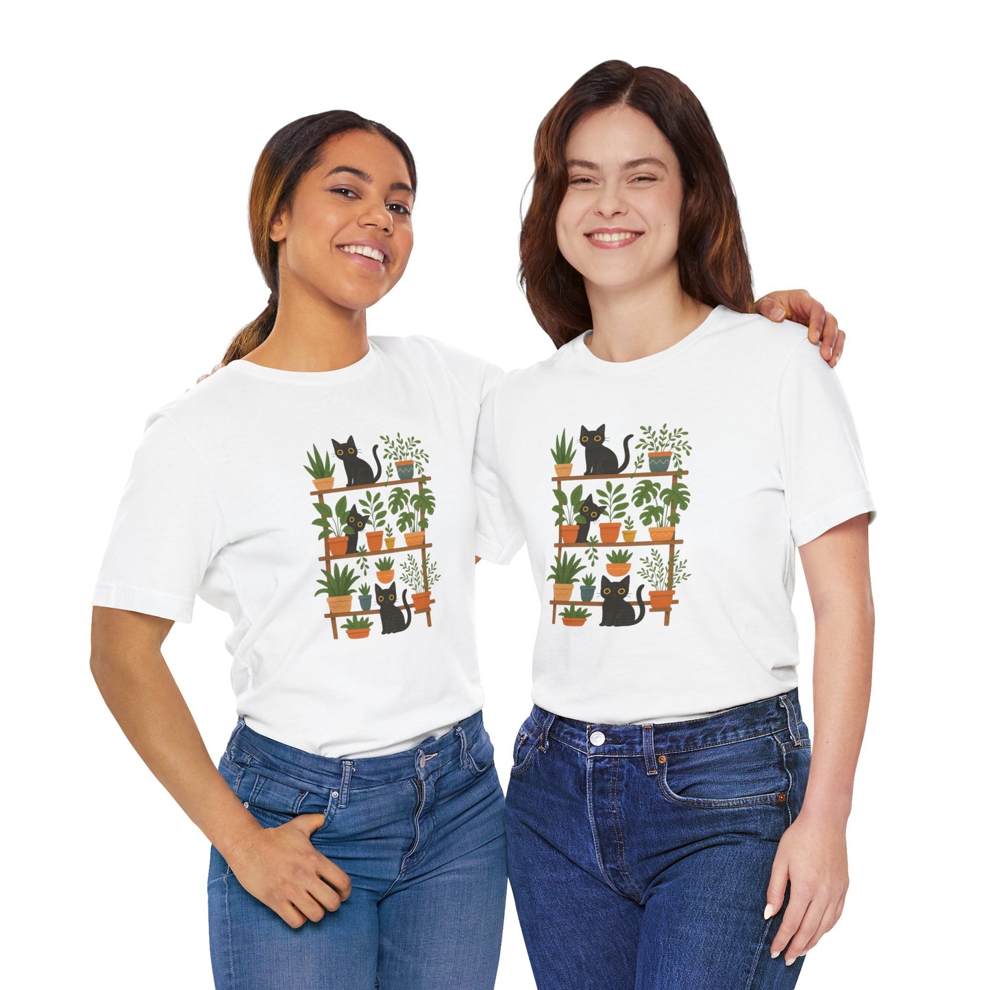 Cozy Cats & Houseplants T-Shirt
