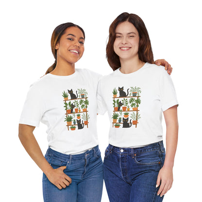 Cozy Cats & Houseplants T-Shirt