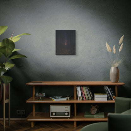 Enchanted Twilight Forest – Firefly Glow Canvas Wall Art