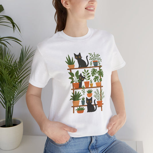 Cozy Cats & Houseplants T-Shirt
