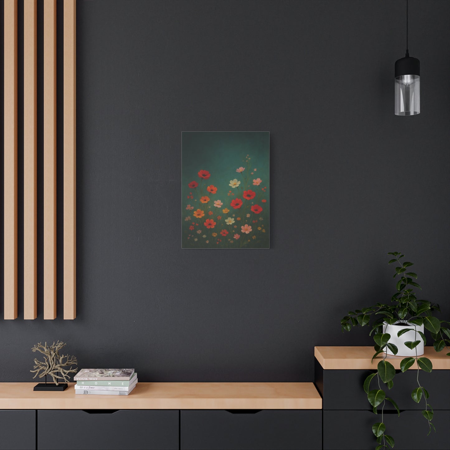 Whimsical Wildflower Garden – Botanical Canvas Wall Art