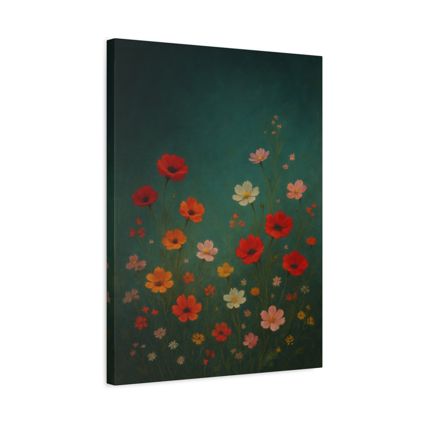 Whimsical Wildflower Garden – Botanical Canvas Wall Art